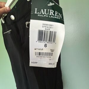 Lauren Ralph Lauren Black Pants size 6 new with tags